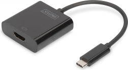 USB‑C-naar-HDMI 4K adapter met audio, zwart