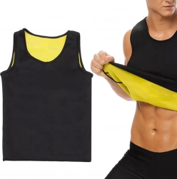 Heren neopreen fitness T-shirt voor afvallen – maat L