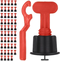 Systeem voor tegelnivellering 50 stuks met sleutel