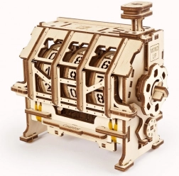 Ugears 3D houten mechanische puzzel – klik-teller STEM