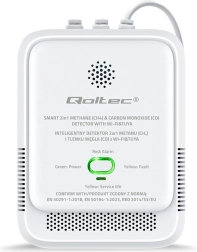 Tuya Wi‑Fi-detector voor aardgas- en koolmonoxidelekkage met 85 dB-alarm