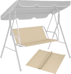 Kussen voor tuinschommel 127x100 cm Beige MultiGarden