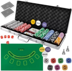 Pokerset 500 fiches in koffer