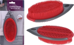 Wasbare kledingborstel 16 × 8 × 4 cm, grijs/rood