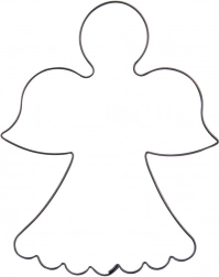 Metalen uitsteekvorm engel 9,5 cm