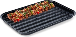 Stalen geperforeerde grillplaat 34,5 × 24 cm