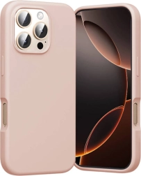 Siliconen hoesje Vention voor iPhone 16 Pro Max met MagSafe, roze