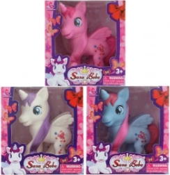 Eenhoorn met vleugels rubberen figuurtje