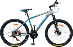 MalTrack mountainbike 26" stalen frame grijs/blauw
