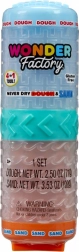 Modelleerset Wonder Factory Never Dry Deeg & Zand blauw en oranje