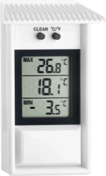 Digitale thermometer voor binnen en buiten met min/max-functie