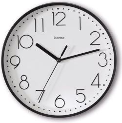 Wandklok Salina 22 cm zwart