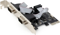 PCIe-kaart met 2 RS232-poorten, tot 2 Mb/s