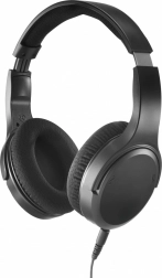 Bedrade over-ear tv-hoofdtelefoon met lange kabel, zwart