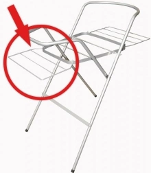 Droogrek voor houder van badje – wit