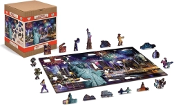 Houten puzzel New York bij nacht