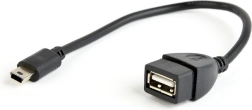 OTG-kabel USB Mini BM naar USB AF 15 cm