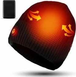 Verwarmde wintermuts met powerbank