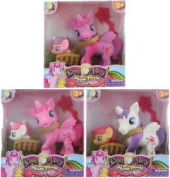 Set eenhoorns met mandje