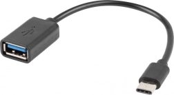 USB‑C naar USB‑A 2.0 OTG adapter 0,15 m zwart