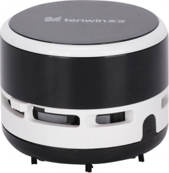 Mini tafelstofzuiger TENWIN op batterijen (zwart)