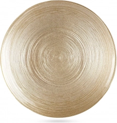 Gouden glazen dessertbord 21 cm