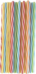 Kleurige herbruikbare rietjes 22 cm – set van 50 stuks
