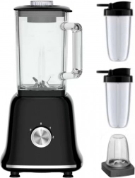 MalTec tafelblender 1800 W met glazen kan en accessoires