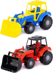 Kunststof tractor met voorlader voor kinderen
