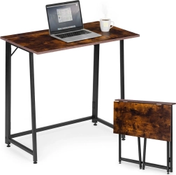Inklapbaar bureau 80 × 45 cm in loftstijl MODERNHOME