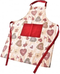 Katoenen keukenschort met striksluiting