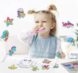 Diamantstickers 5D – creatieve mozaïekset voor kinderen, grote set