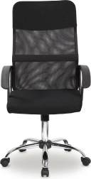 Draaibare bureaustoel met zwart mesh rugleuning