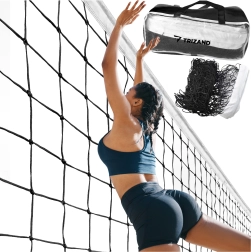 Trizand net voor beachvolleybal en badminton 9,5 × 1 m met tas