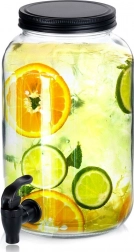 Glazen drankdispenser met kraantje 3,2 l