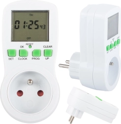 Digitale stopcontact-timer met LCD-display