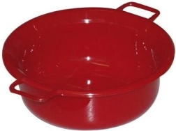 Kunststof kom met oortjes 14 cm, mix van kleuren