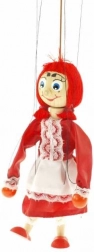 Houten marionet Roodkapje