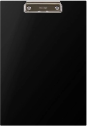 Klassieke schrijfpad A4 met metalen clip zwart