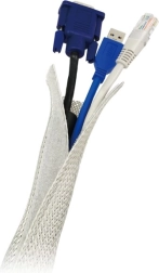 Elastische kabelorganizer, grijs