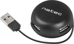 USB-hub Natec Bumblebee 4 poorten zwart