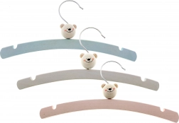 Hess houten kleerhangers Beertje 6 stuks