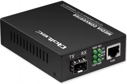 Tweedraads mediaconverter SWITCH Ethernet 1x RJ45 1x SFP | 1000 Mb/s | 5V