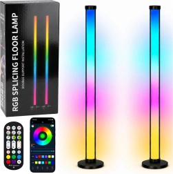 Slimme RGB LED-vloerlampen met appbediening en afstandsbediening, 125 cm, 2 stuks
