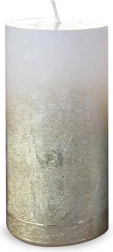 Rustieke gouden kaars 6 × 12 cm