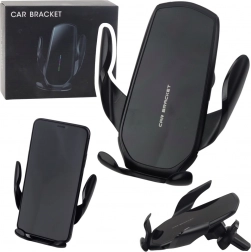 Zwaartekracht-autohouder voor ventilatierooster zwart