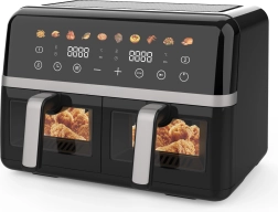 Hete-lucht friteuse 10 l 2800 w met dubbele kamer maltec