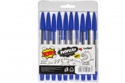 Wegwerp pennen TOTO - blauwe vulling, 10 stuks