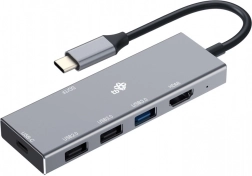 USB‑C Hub 7‑in‑1 met HDMI, USB, PD en kaartlezer
