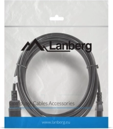 verlengsnoer voedingskabel IEC 320 C13 – C14 5 m zwart